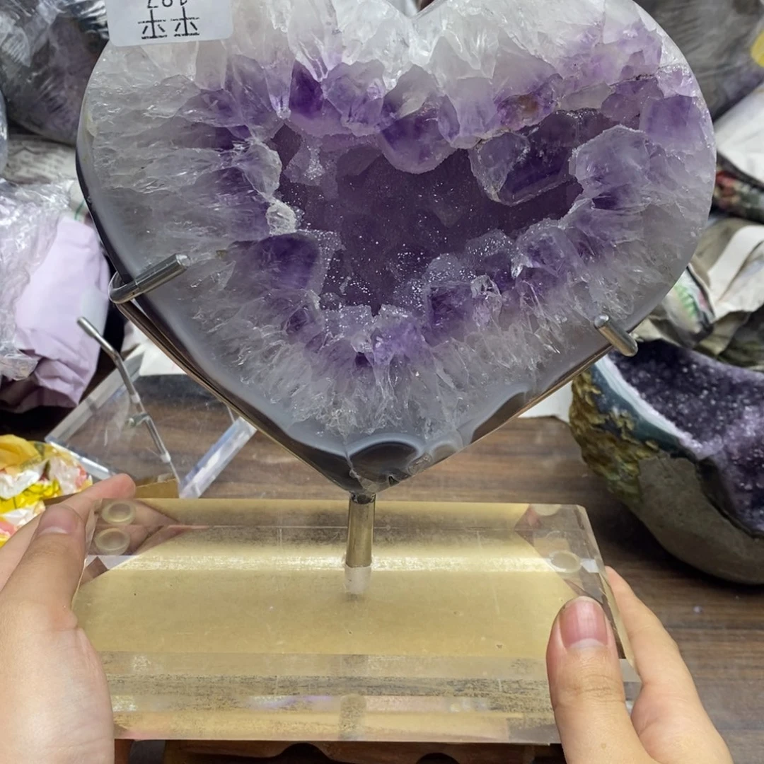 紫晶珠宝半成品未镶嵌