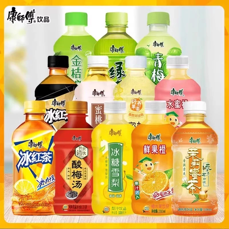【热销款】康师傅冰红茶饮料330ml*6冰爽果味好喝不腻经典款
