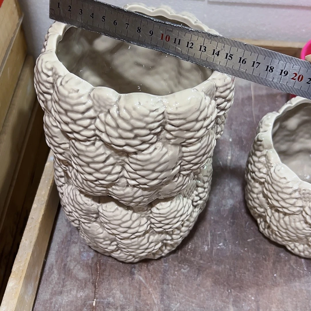 有孔，外贸尾单陶瓷花盆凑单10米包邮