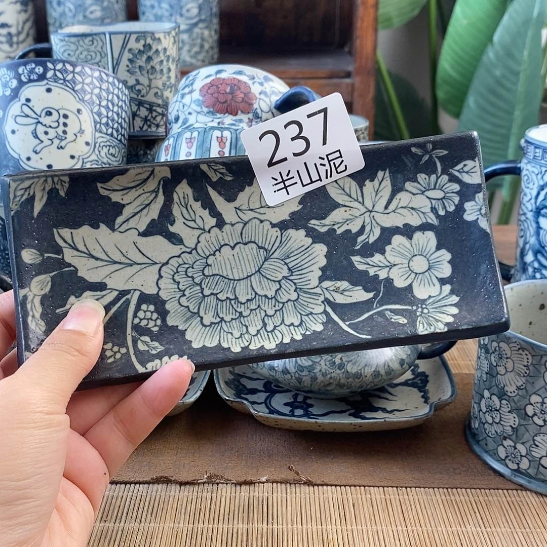 手工手绘青花高温陶瓷