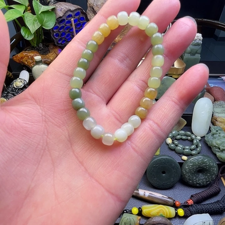 和田玉未镶嵌手链