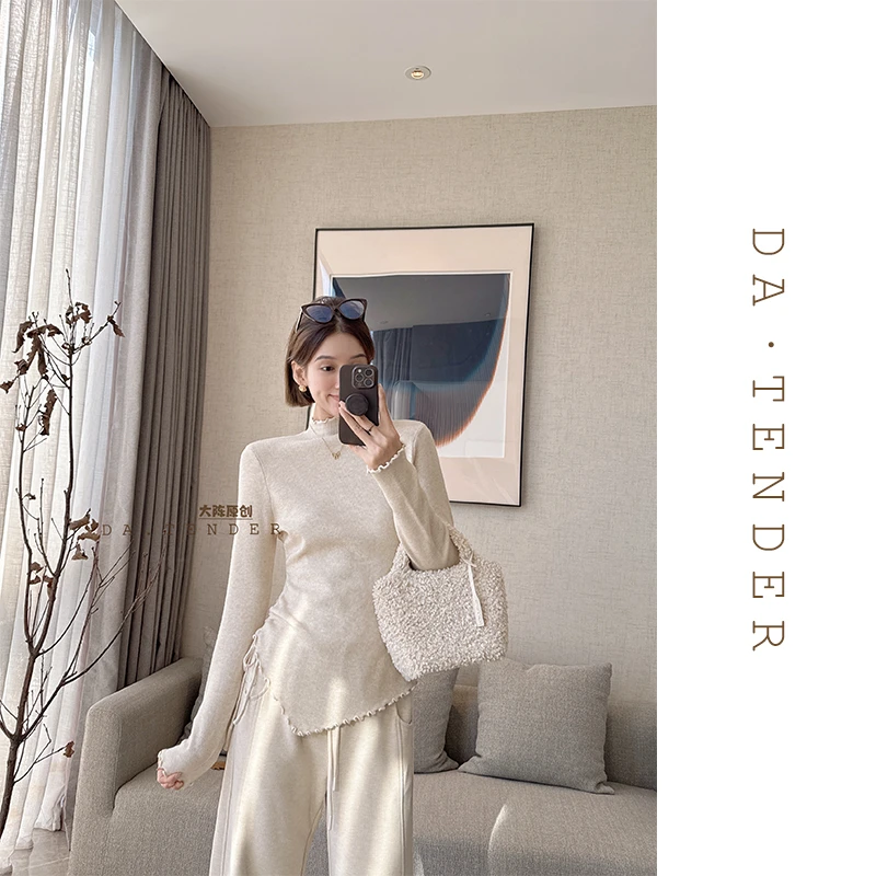 DA·Tender-“加分曲线打底毛衣”冬季时尚气质纯色减龄显瘦