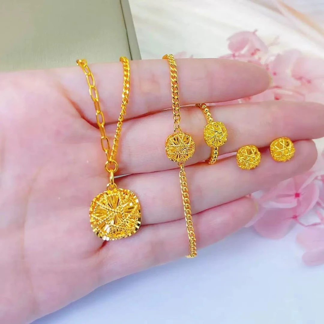 【抖音好货】孟加拉赤金豆豆提炼手工改款【小方糖集合】精工版可佩戴