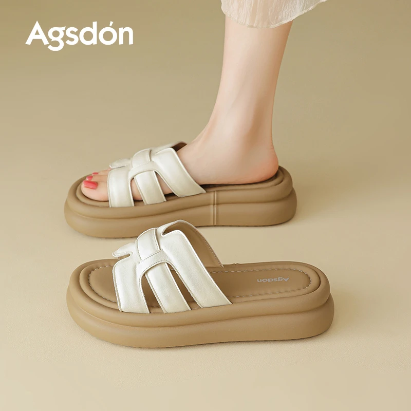 奥古狮登厚底拖鞋女外穿夏季2025新款增高配裙子凉鞋百搭不累脚xx