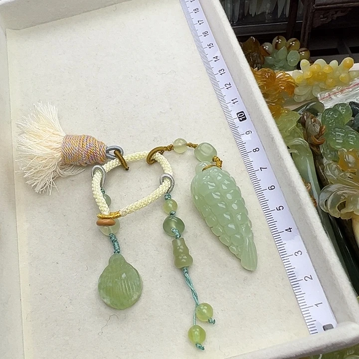 蛇纹石玉未镶嵌发簪