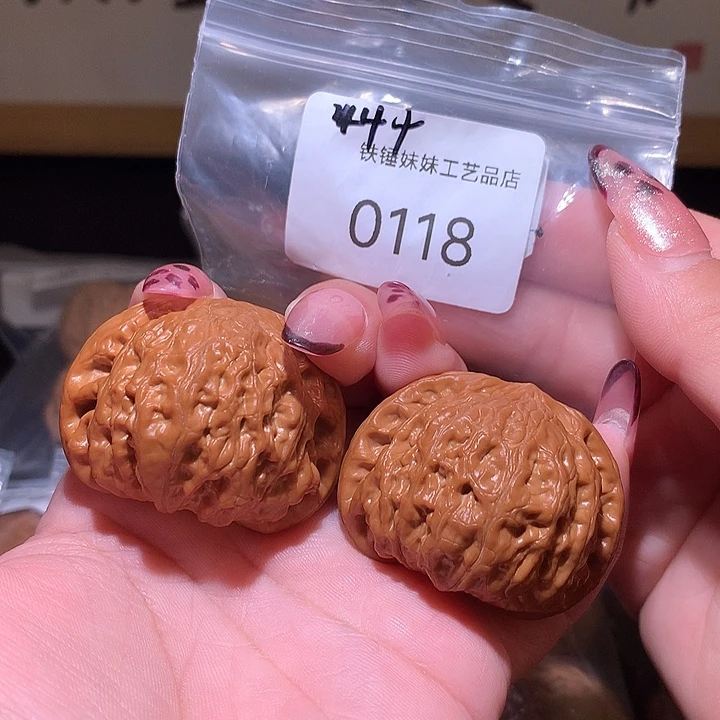 文玩核桃把件铁锤44➕