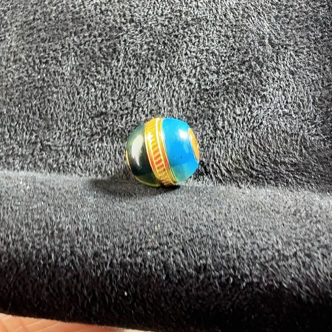 琥珀银S925镶嵌戒指多米尼加