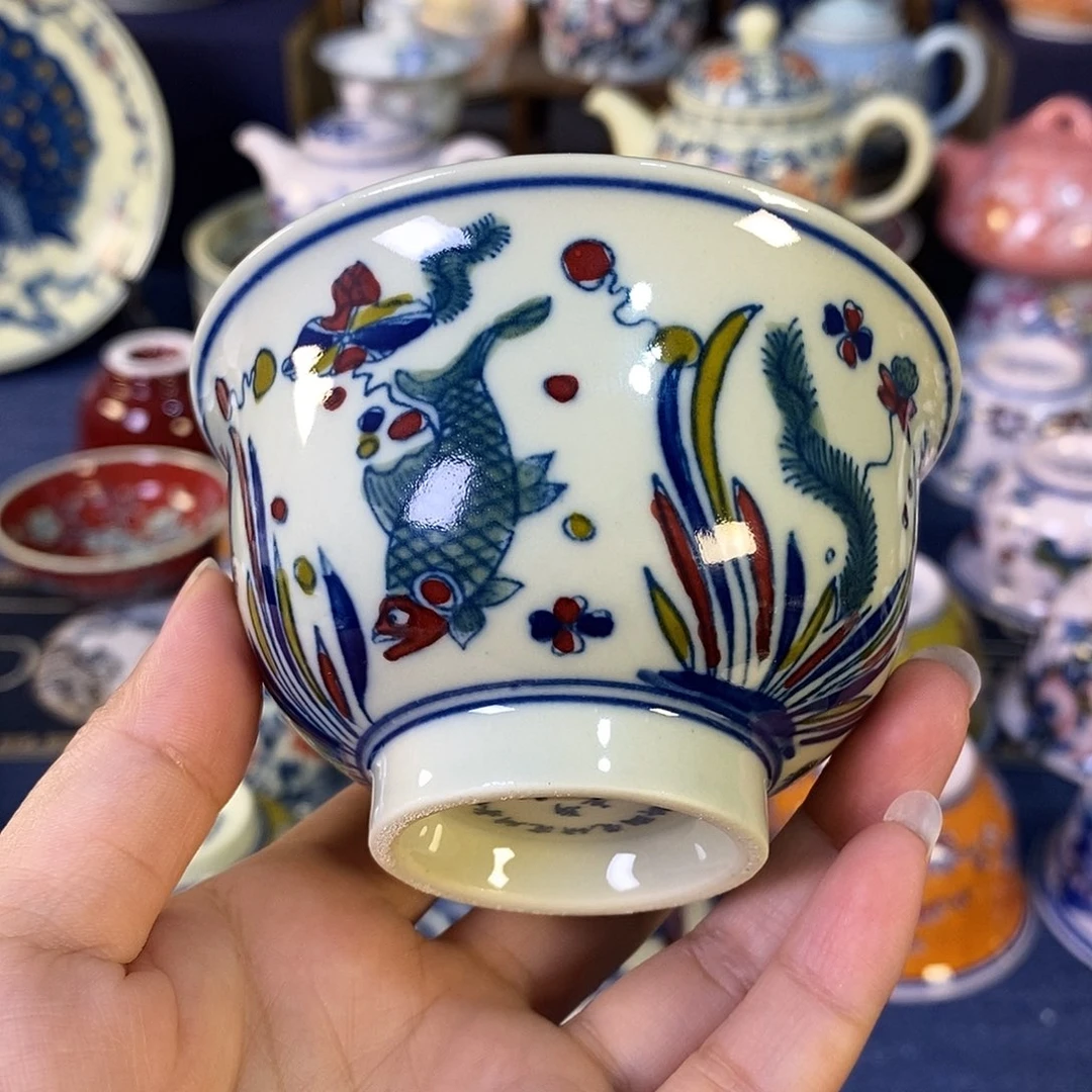 瓷片景德镇陶瓷茶杯1个