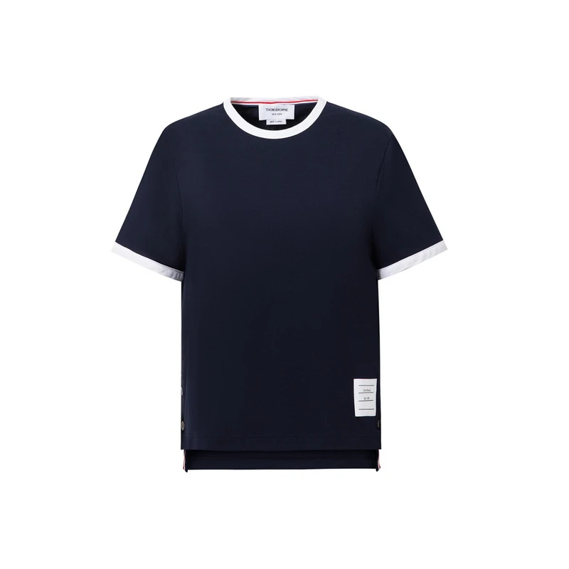 THOMBROWNE24春夏女士经典圆领棉质休闲短袖T恤