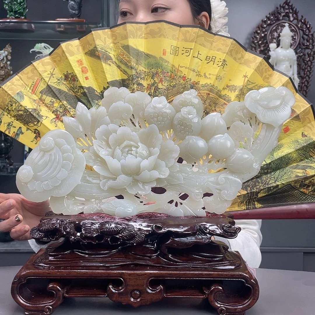 和田玉未镶嵌摆件