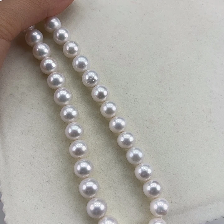 淡水珍珠银S925镶嵌颈饰➕11高品极光炫彩冷白