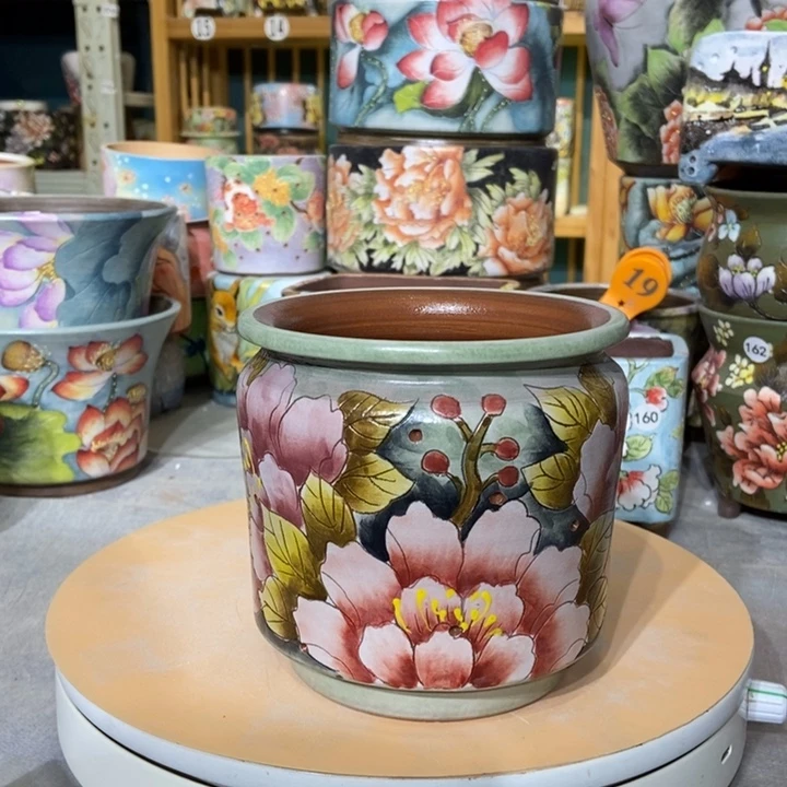 红陶景德镇艺术手绘作品