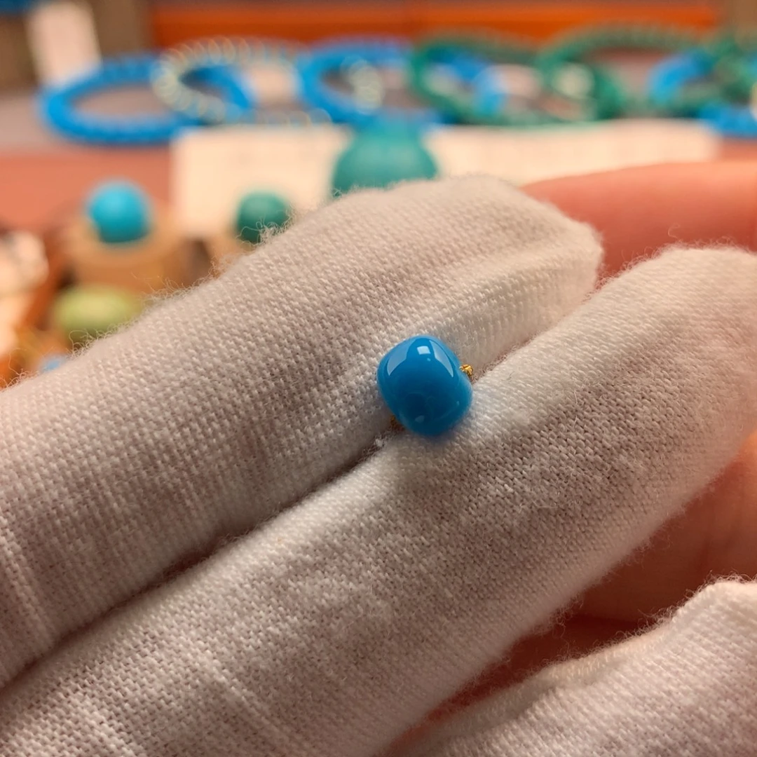 绿松石未镶嵌绿松石6.3mm