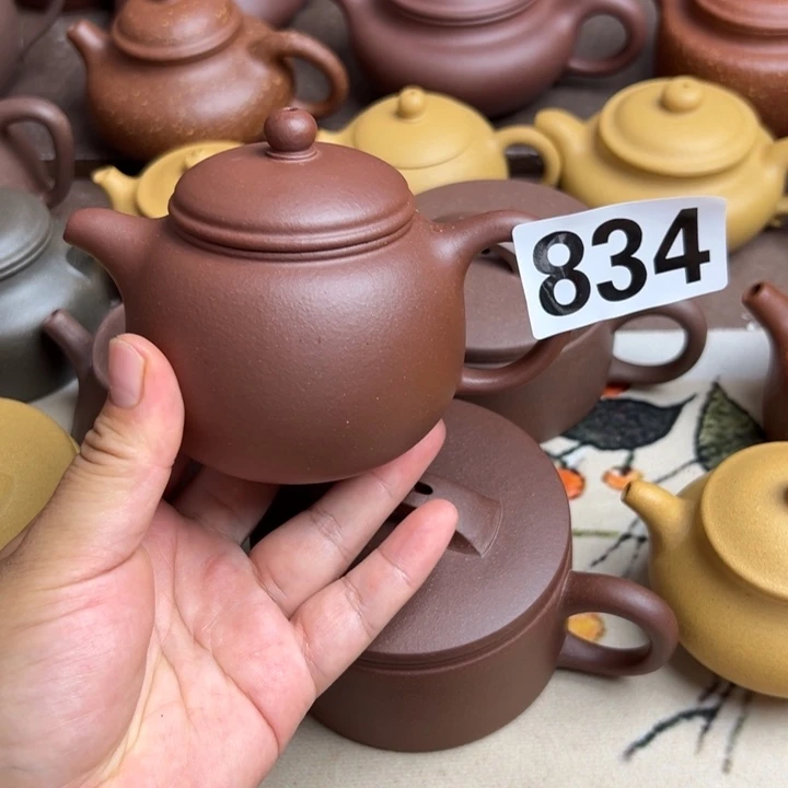 茶壶紫砂紫泥半手工240cc左右瑕疵