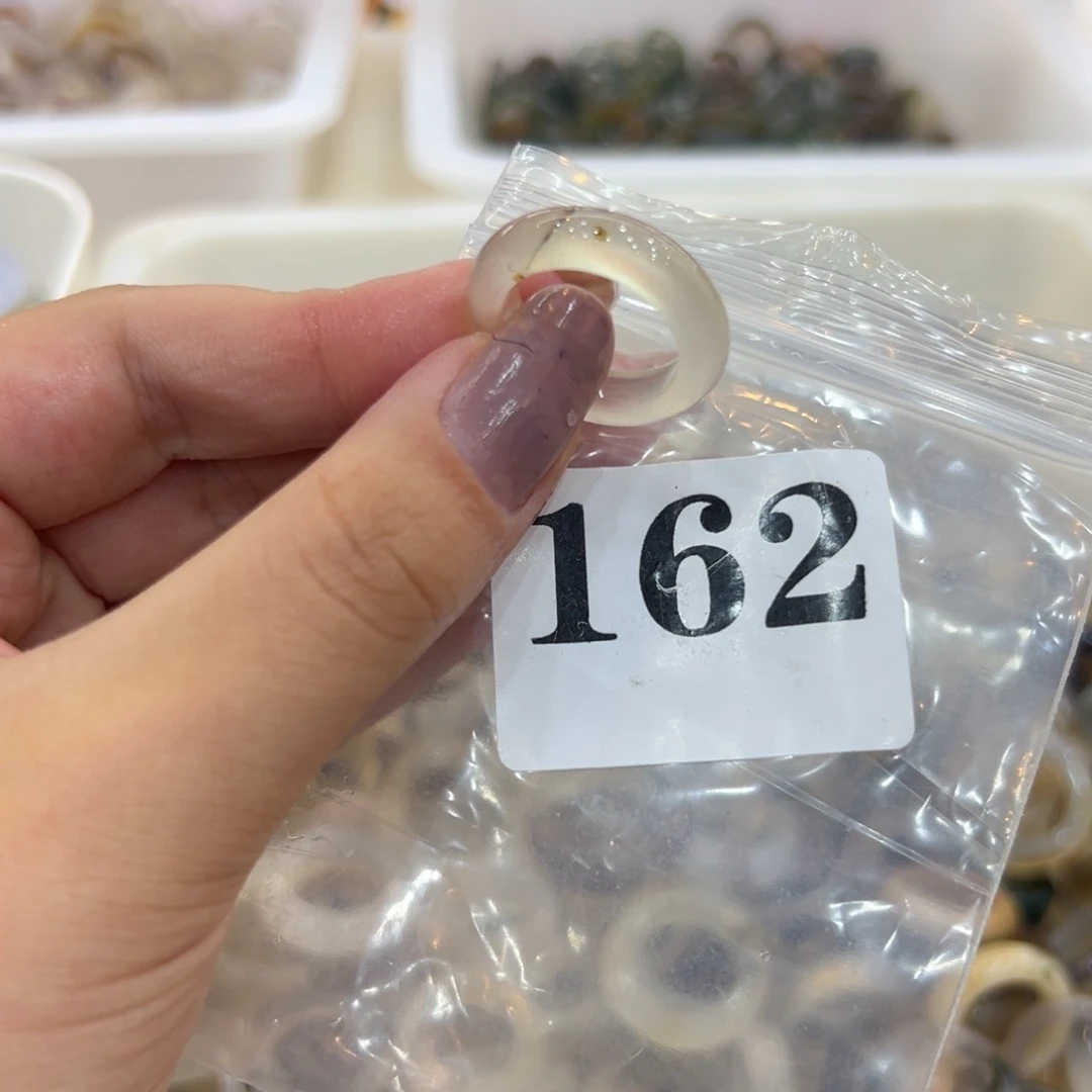 玛瑙/玉髓戒指合金162港15