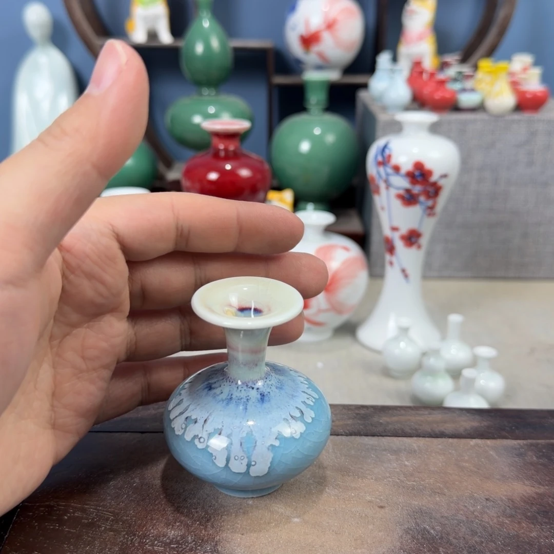 陶瓷手工小花器摆件
