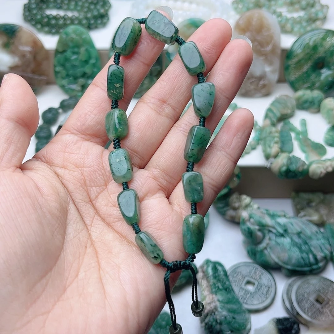 独山玉手串未镶嵌唯****5