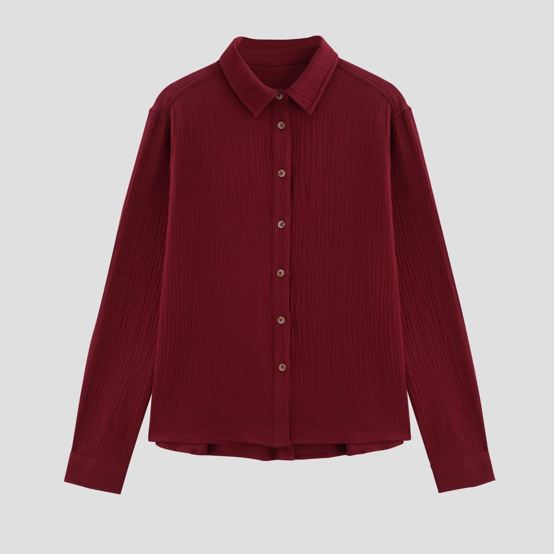 简约文艺长袖衬衫CS036