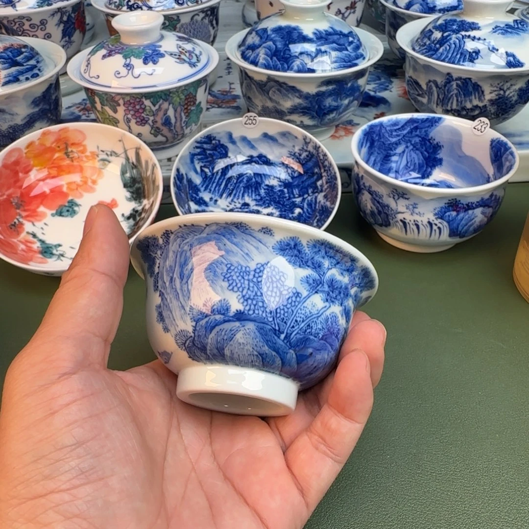 陶纯手工纯手绘茶具258