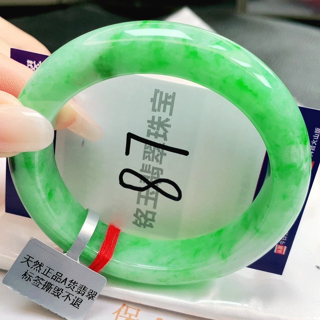 翡翠未镶嵌手镯缅甸天然a货翡翠手镯