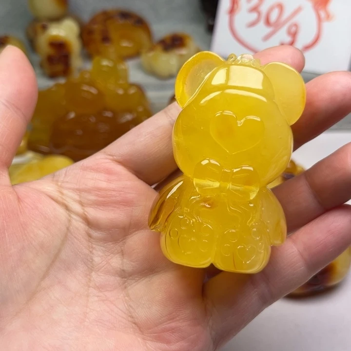 琥珀颈饰未镶嵌琥珀蜜蜡
