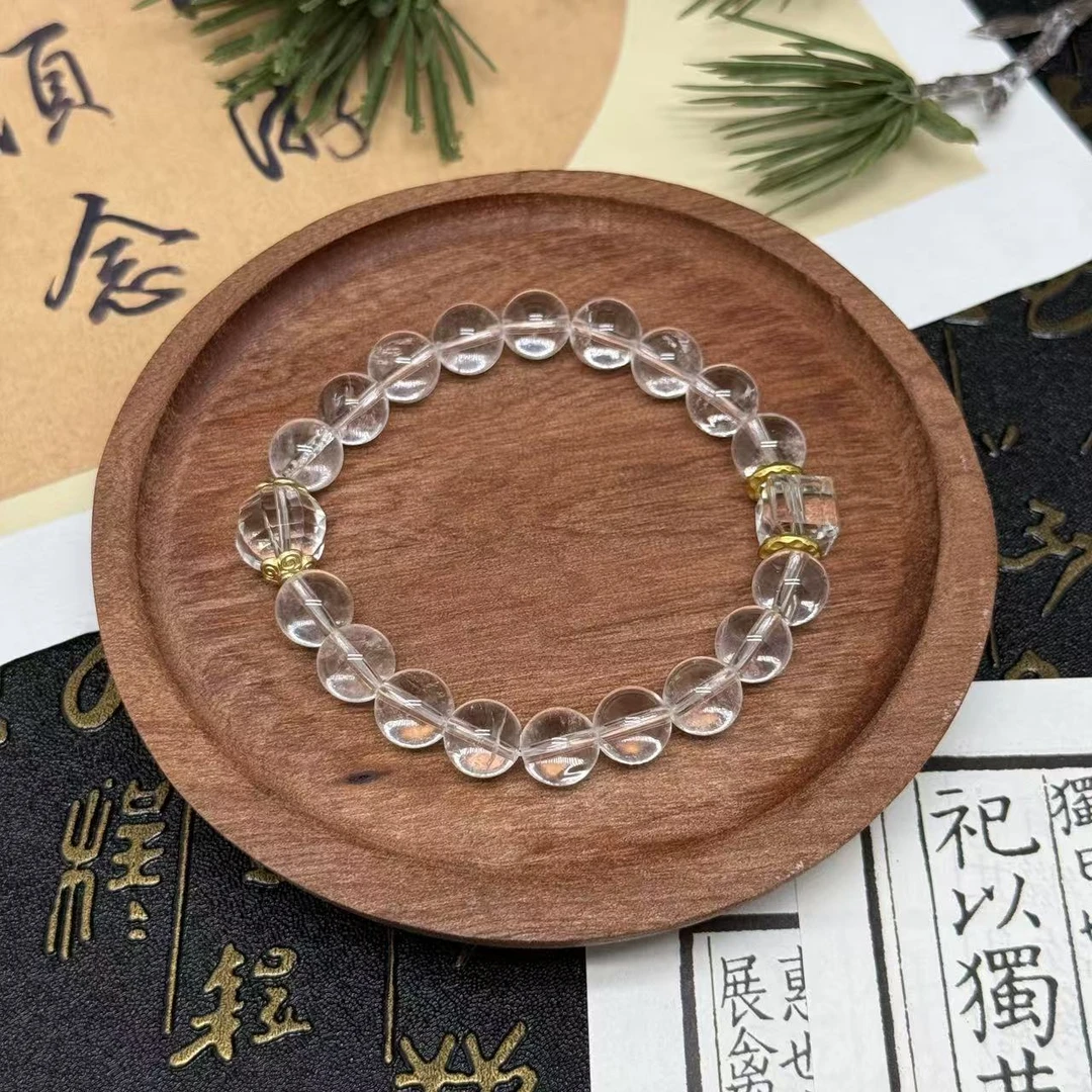 天然白水晶手串 方糖时尚百搭 原创设计 多样性发—BSJ100490