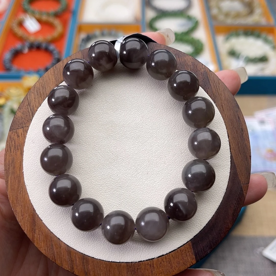 和田玉未镶嵌手串A47卡12