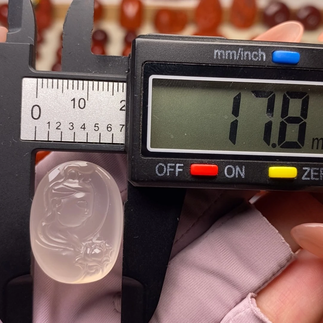 南红玛瑙未镶嵌配饰观音牌