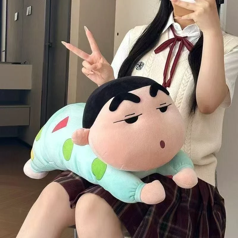 蜡笔小新玩偶趴睡抱枕女生睡觉抱毛绒玩具公仔送女孩生日礼物FFF