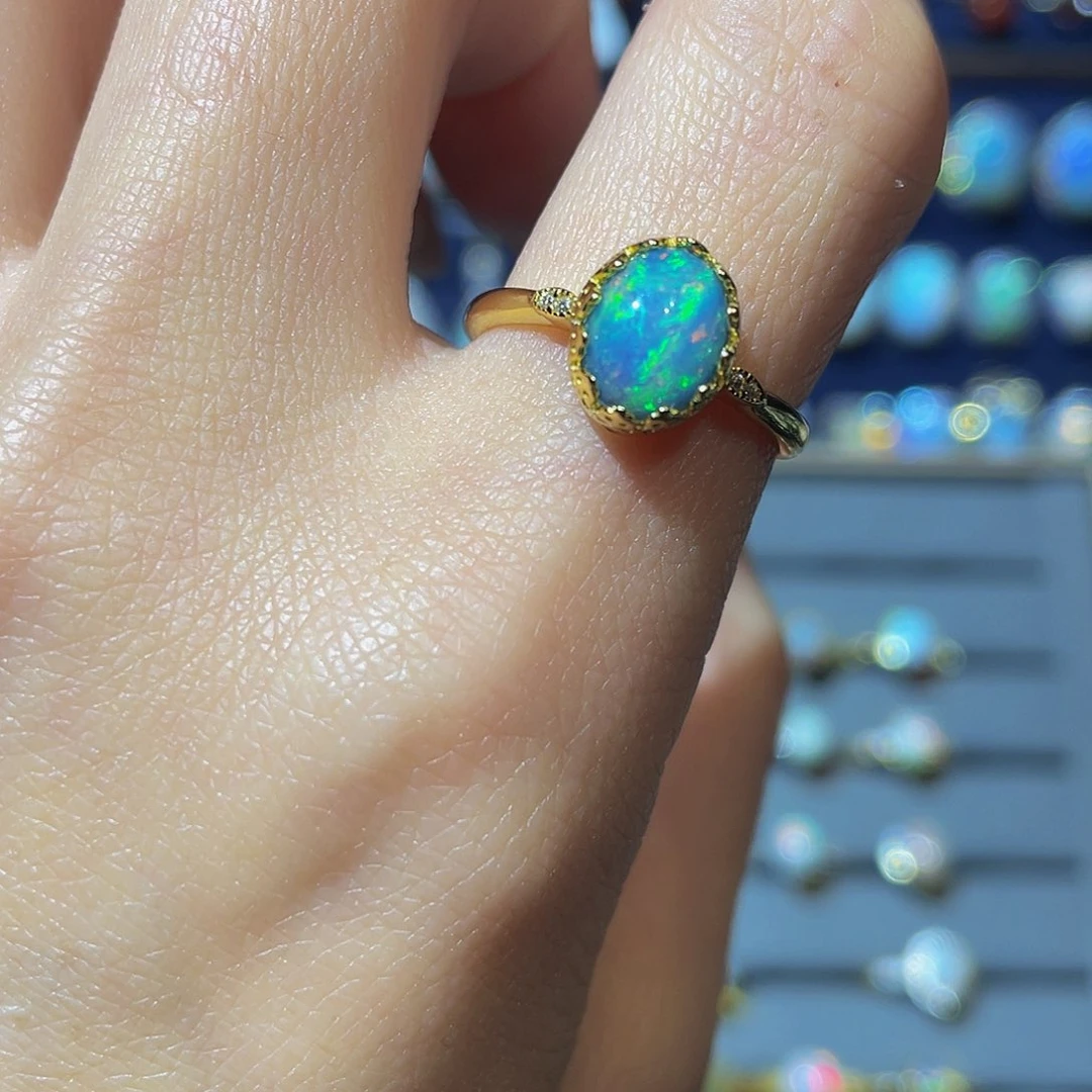 欧泊欧泊戒指未镶嵌✿****?