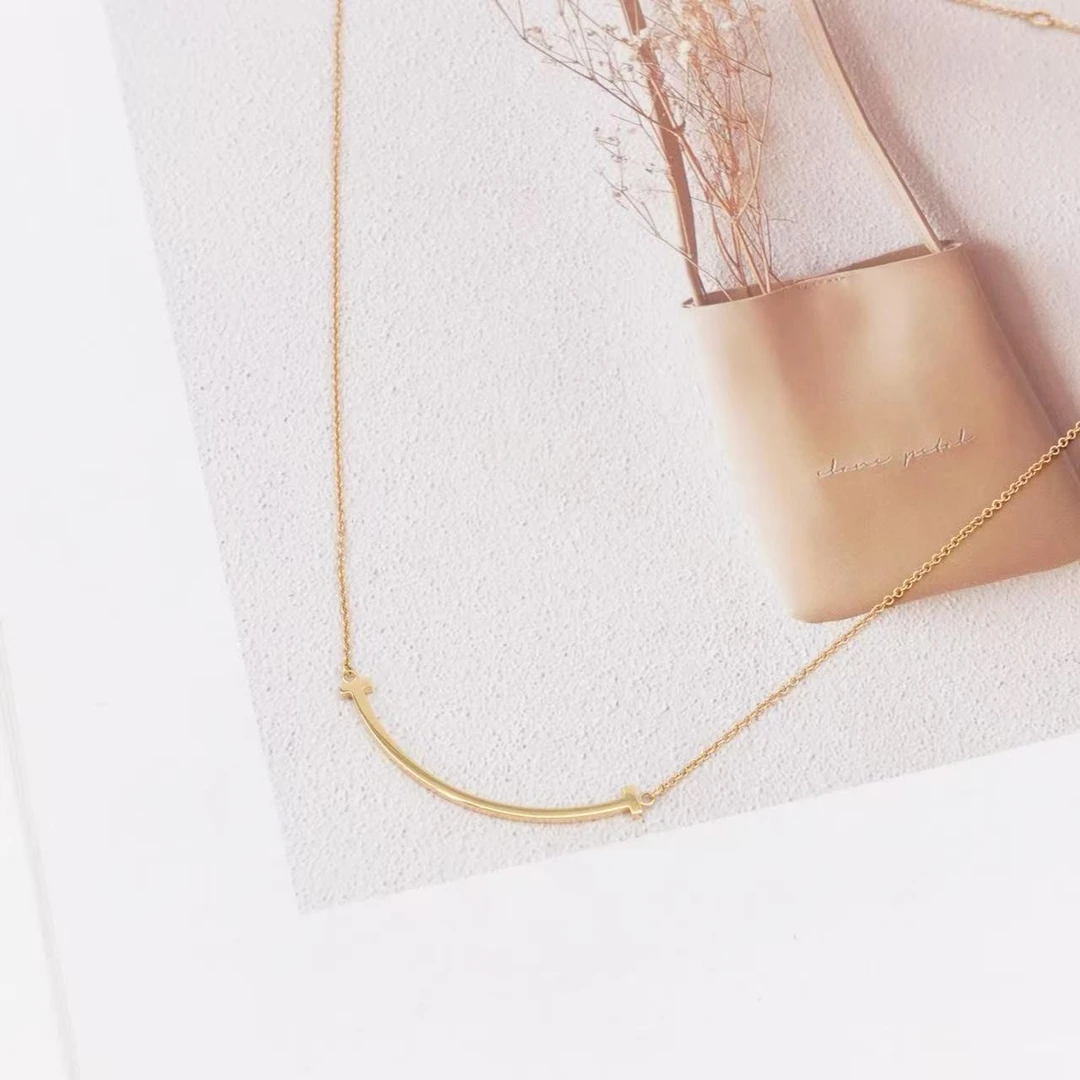 99新 Tiffany & Co./蒂芙尼 蒂芙尼Au750笑脸金色项链/75814752