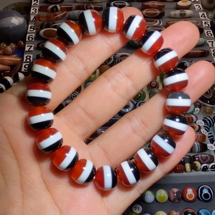 玛瑙/玉髓手链合金晶*缘