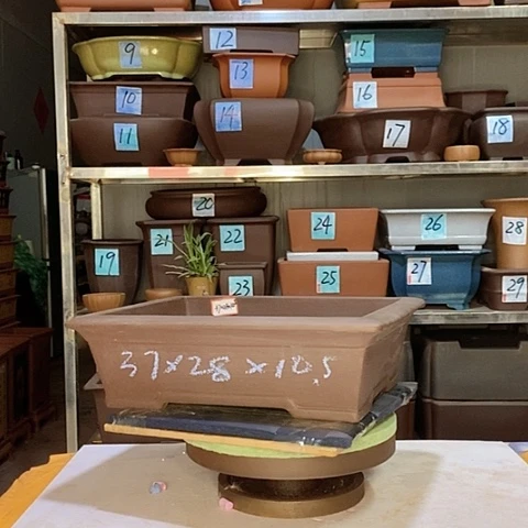 红陶宜兴紫砂花盆