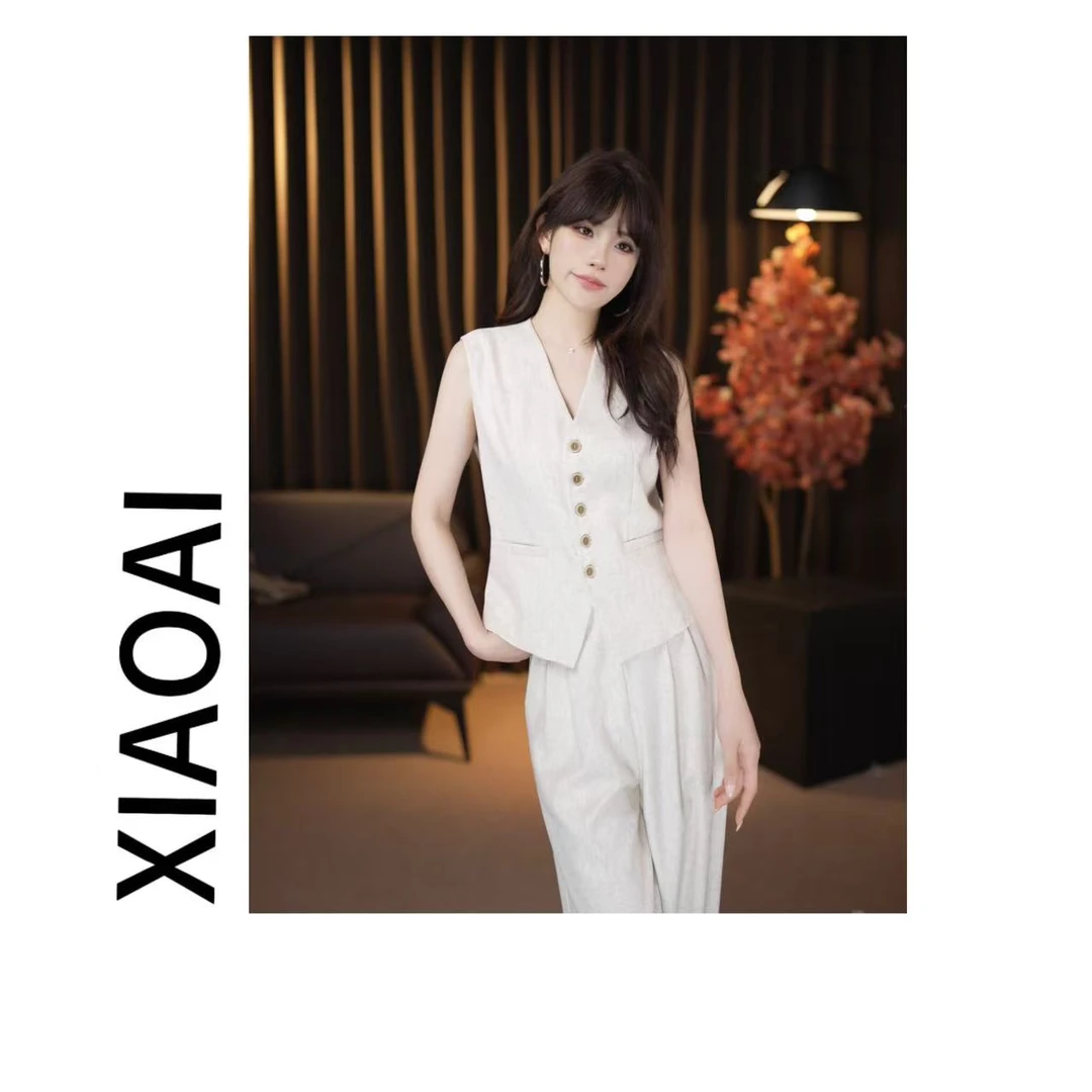 A新款套装女2025初夏高定轻奢气质显瘦套装女BN25251