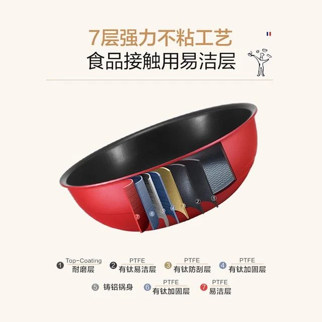 Tefal特福可拆卸百变套锅不粘煎锅炒锅烹饪锅家用不粘锅煎炒锅