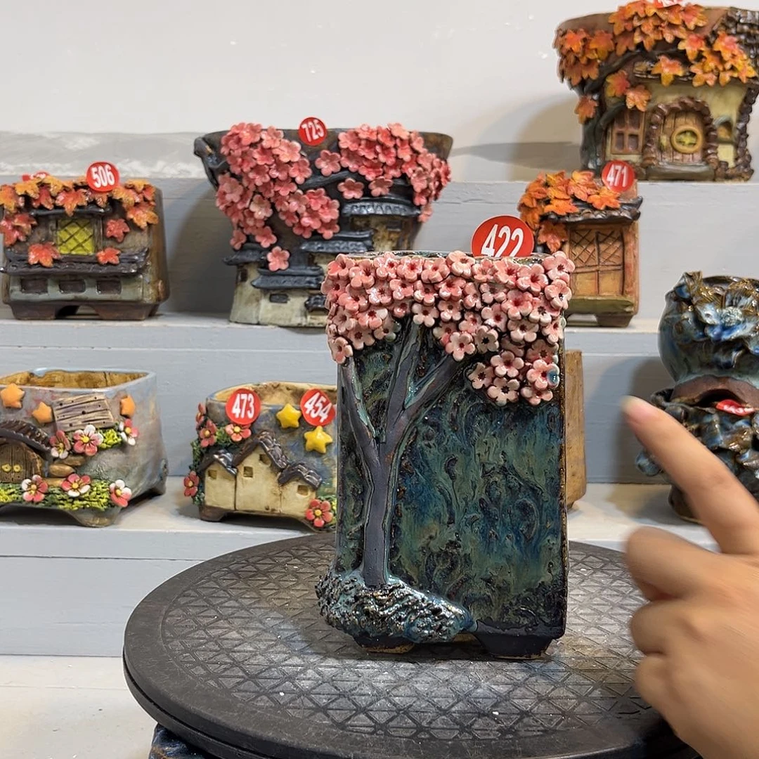 422 号陶然花器手工花盆