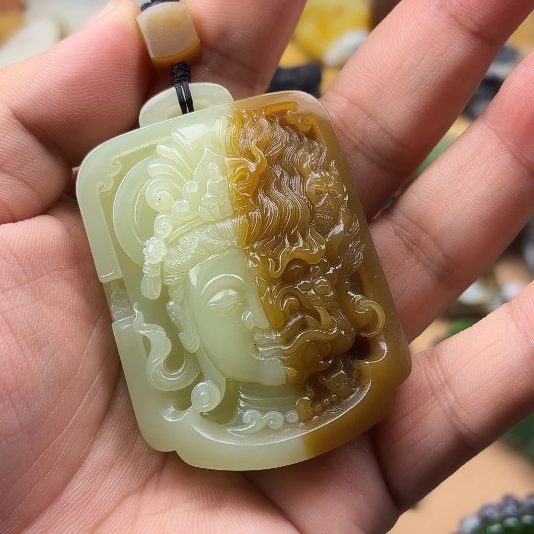 春***雨和田玉未镶嵌颈饰