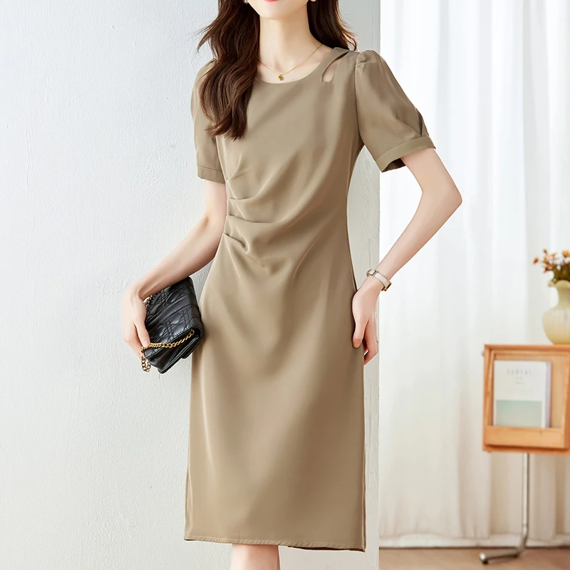 La Chapelle/拉夏贝尔轻熟风时尚连衣裙女2025夏季潮流名媛气质