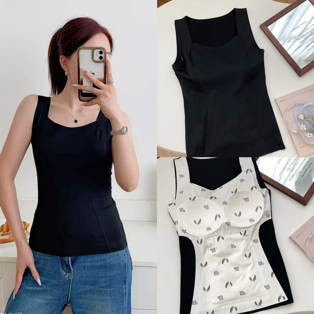 熙薇【​优美线条】2025秋冬时尚美背显瘦加绒紧身打底上衣H6198