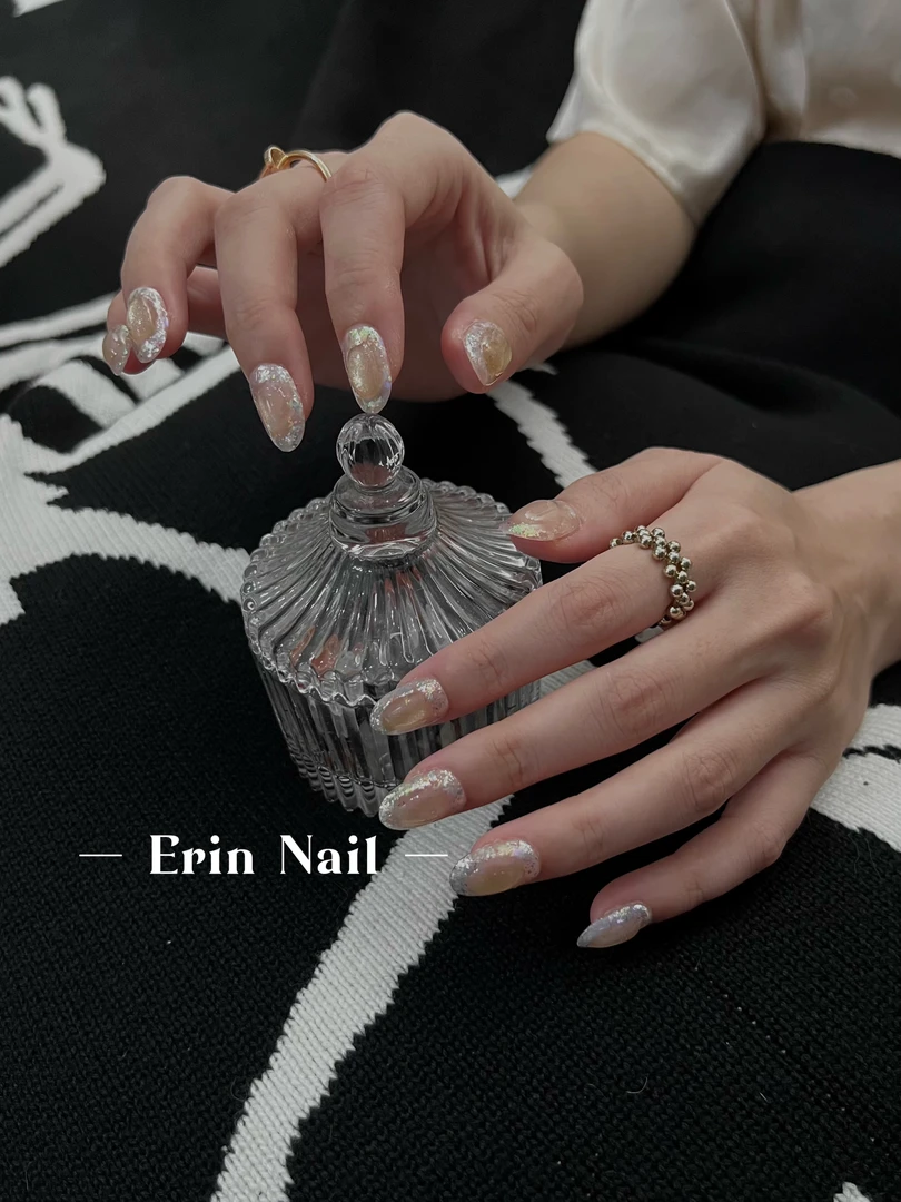 【ERIN NAIL｜漫天星河】高品定制纯手工穿戴甲夏日小灯泡爆闪猫眼
