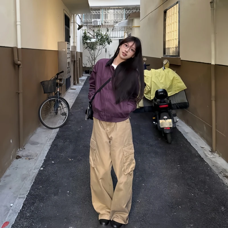 【胶囊叙事‌】春夏男女日系复古纯棉口袋时尚百搭工装休闲裤C1660