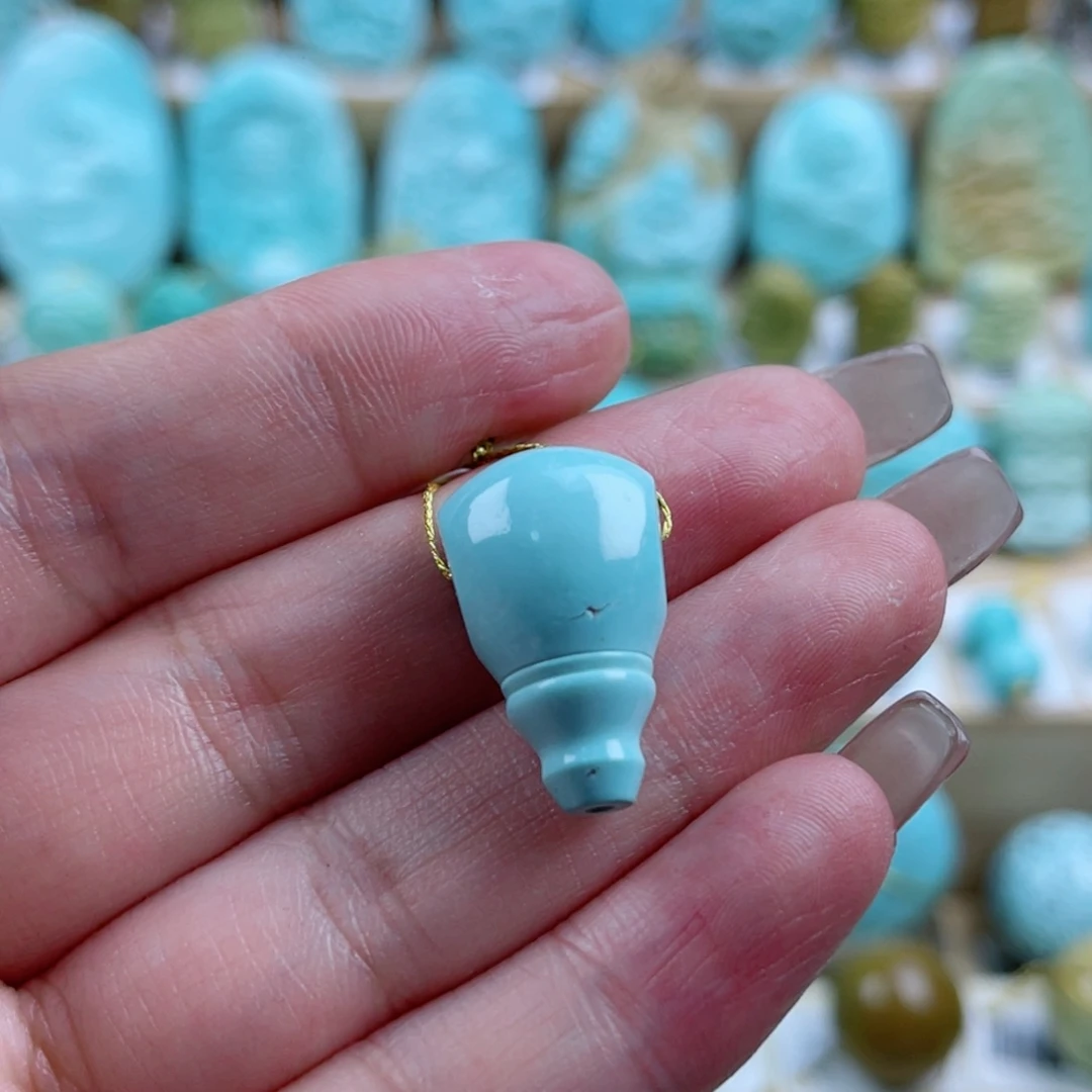 绿松石未镶嵌珠宝奇石13mm