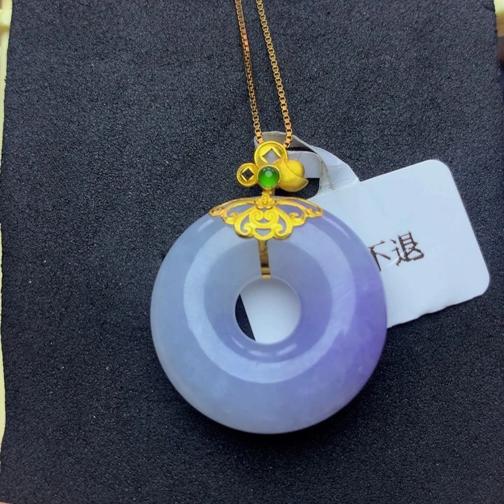 翡翠手链18K金镶嵌❽*翡翠