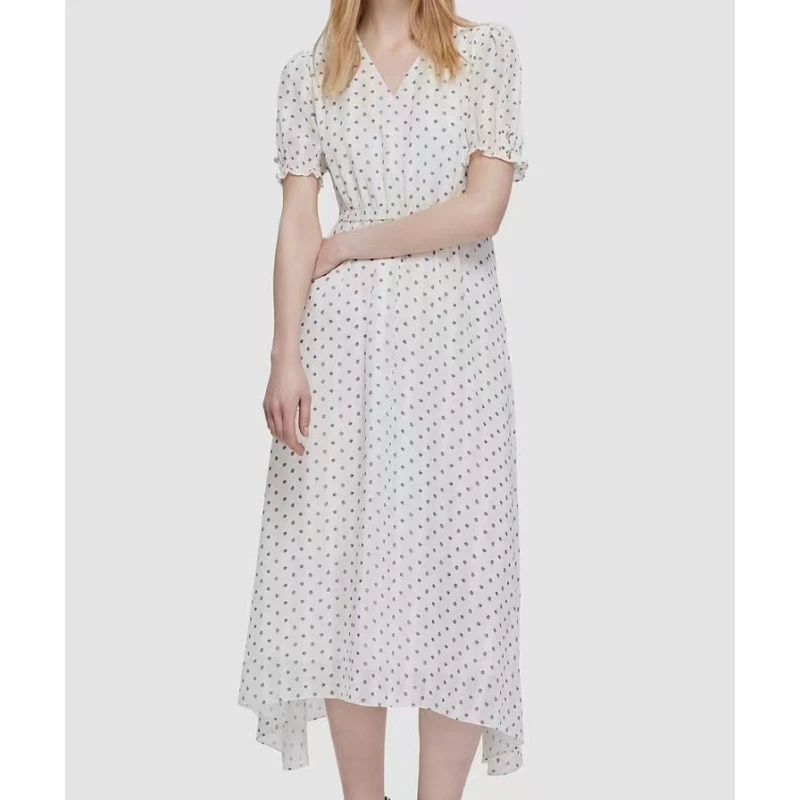 25年新款法式浪漫短袖连衣裙(24L0693)【699】