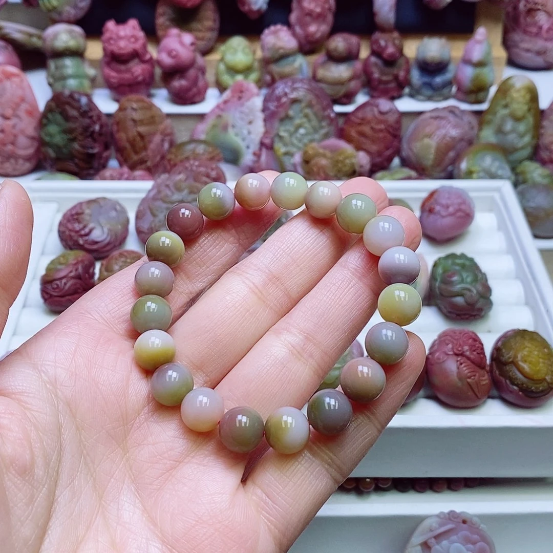 玛瑙/玉髓盐源玛瑙手链未镶嵌