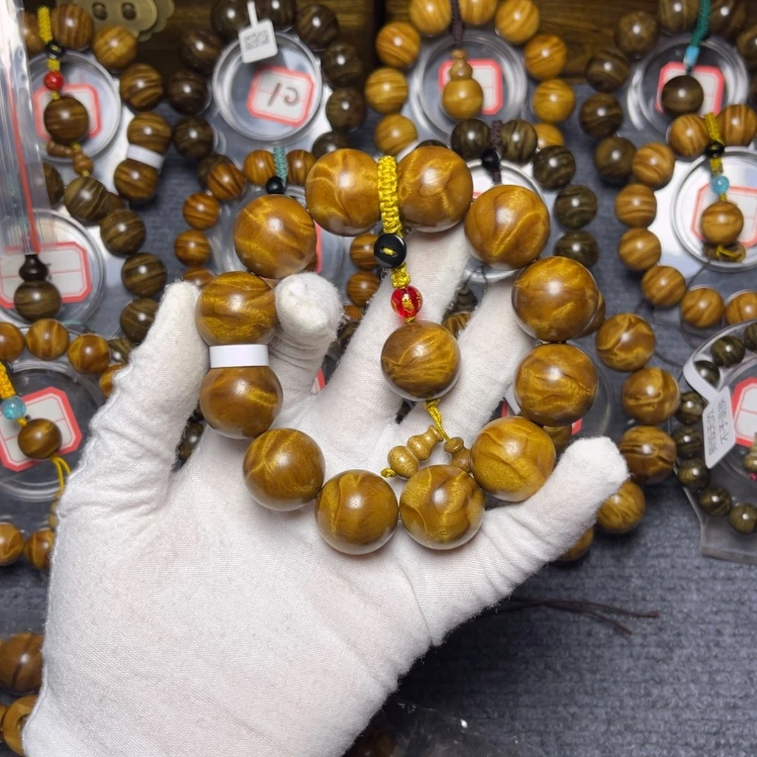 潮***鳴手串/手链楠木（金丝楠）枯木2.0龙胆640