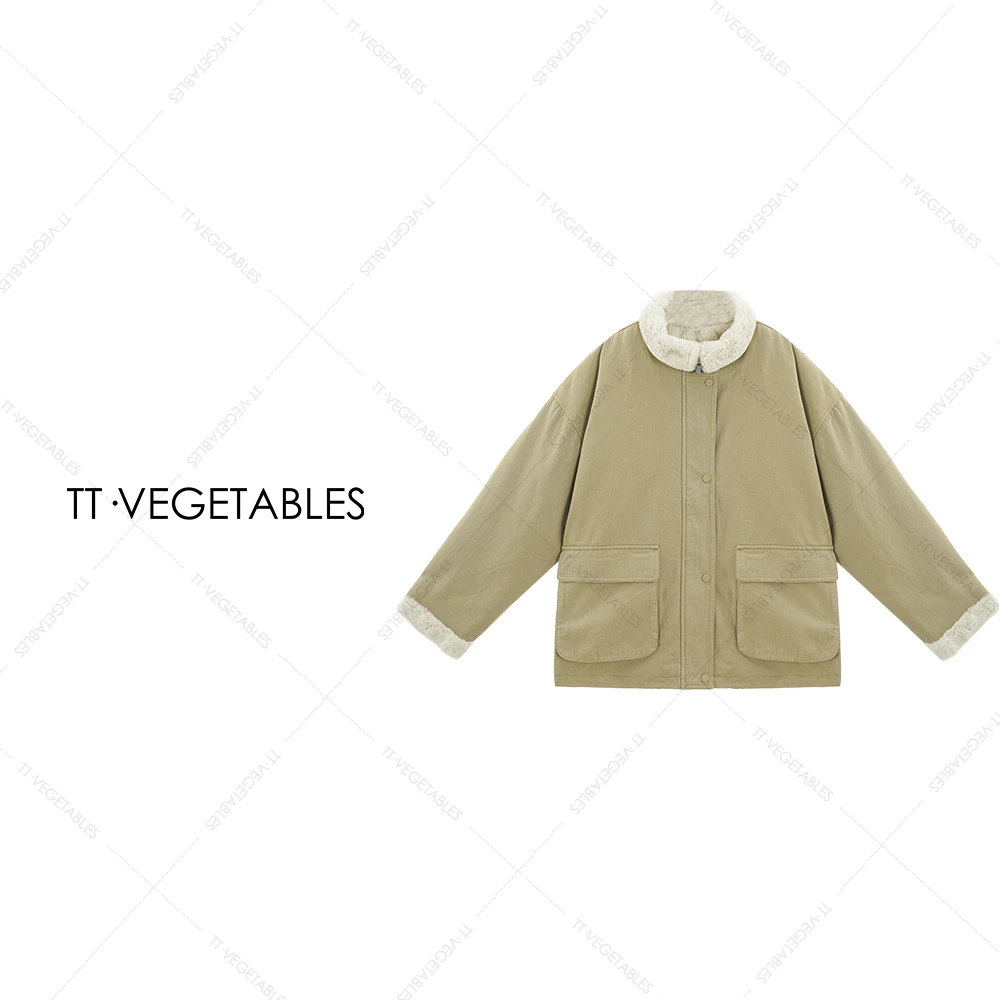 噢芬/小个子 【禾絮】棉柔秋冬高端气质立领棉服秋冬上衣522638