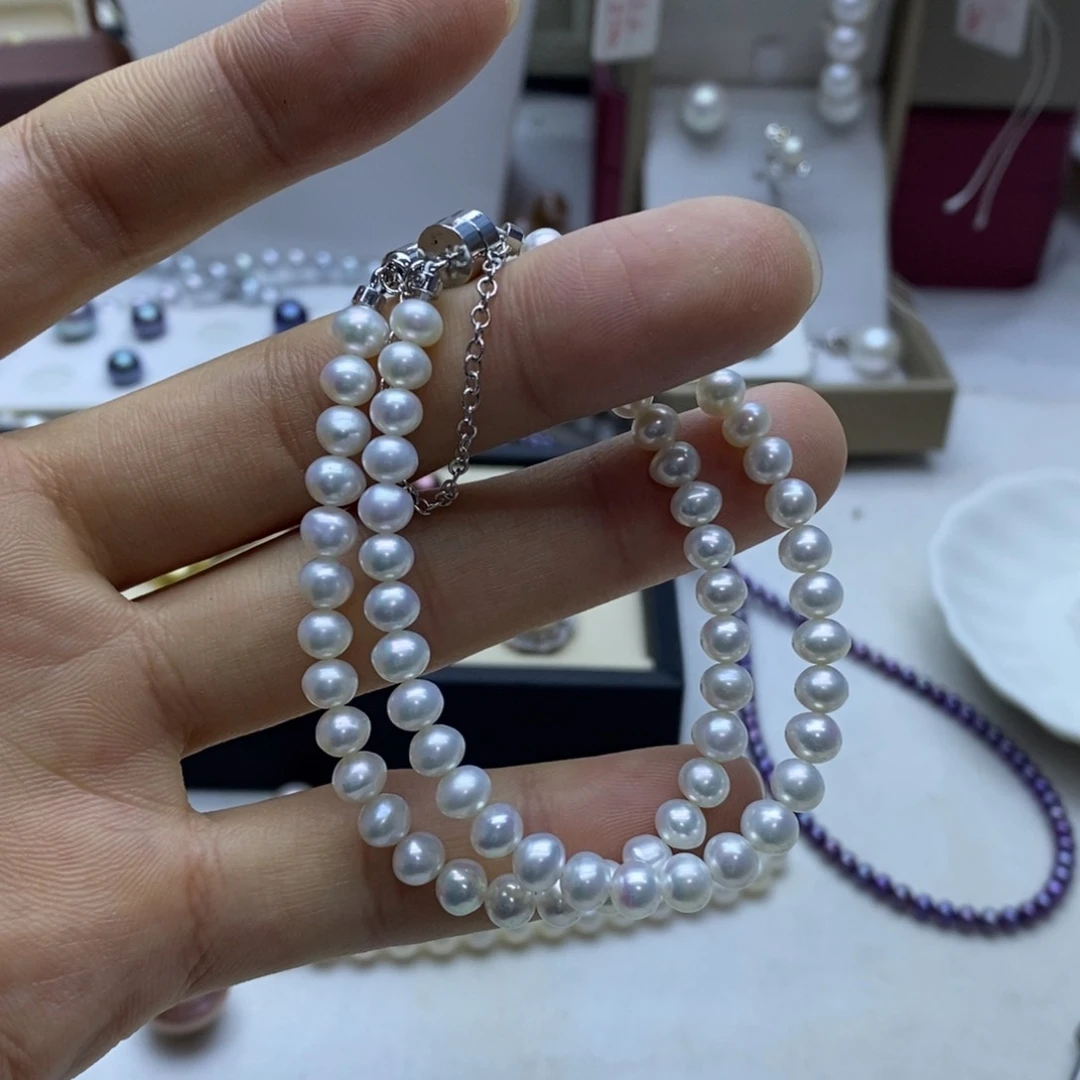 合金手链淡水珍珠