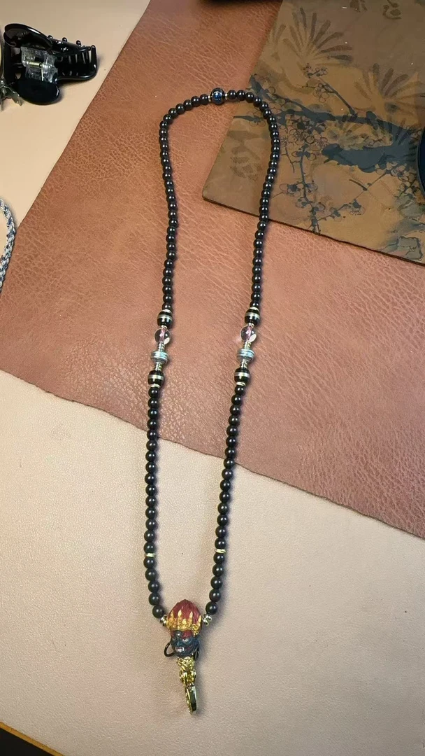 铜合金锆石项链 大黑天三通 设计款 万能链