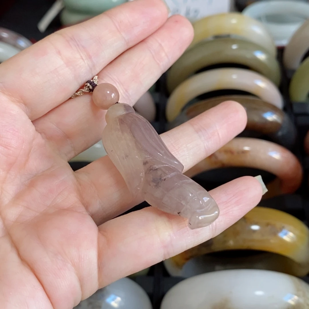 未镶嵌手镯石英质玉蜜****?